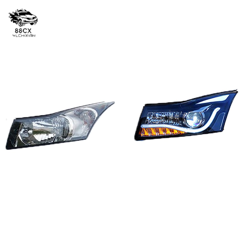 09 - 14 Old Cruze led headlight assembly Q5 lens LED tear eye A8 day running light Xenon classic 13 - Jering auto parts