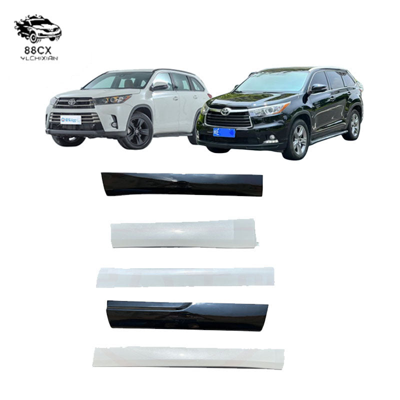 Suitable for 09-18 Toyota Highlander door under decorative plate car door under guard car door under skirt door anti-collision