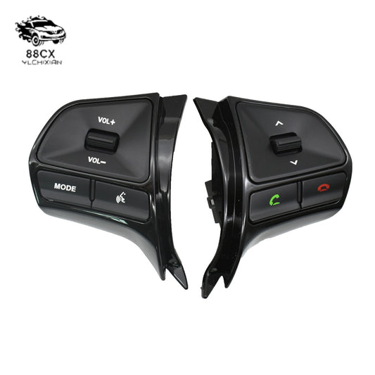 It is suitable for Kia 11-14 old K2 multi-function steering wheel button modification Bluetooth audio square control