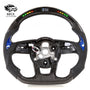 Audi S3 S4 S5 RS3 RS4 RS5 Modified leather carbon fiber Demon Horn car steering wheel