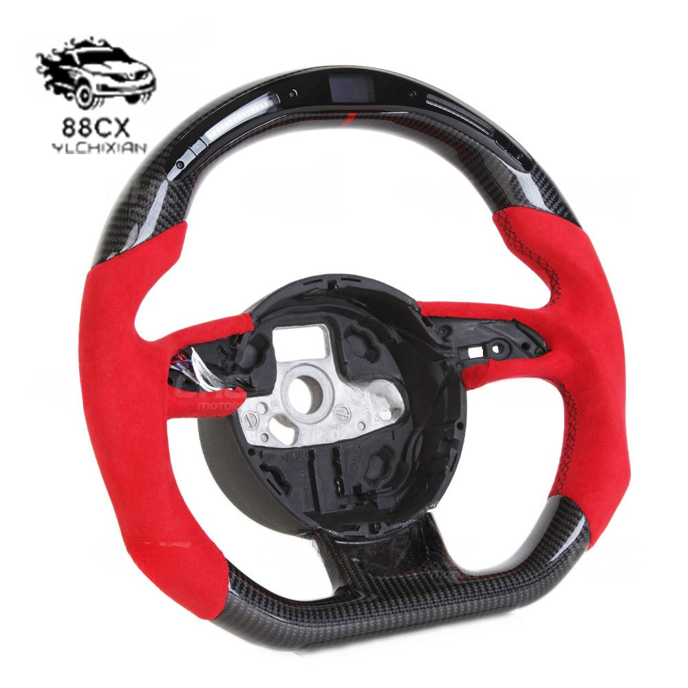 Car modified steering wheel for Audi RS RS3 RS4 RS5 carbon fiber steering wheel modification