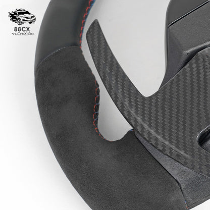 Suitable for BMW 1-7 series X1-6 M3-6 F seat to G seat G30 carbon fiber steering wheel steering assembly