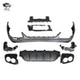 The tail lip and tail throat are suitable for Mercedes-Benz GLC retrofit GLC63 upgrade GLC43 exhaust pipe X254 diffuser