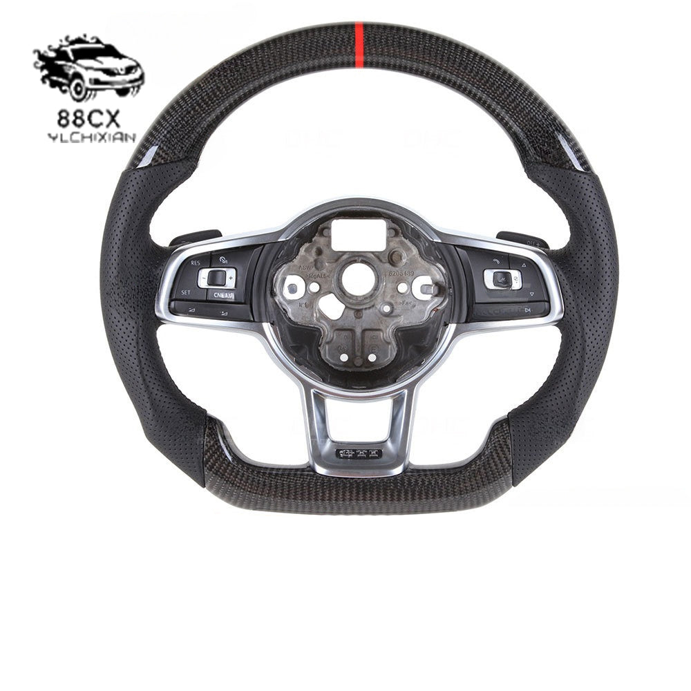 For Volkswagen GTI7 Golf MK7 Tiguan carbon fiber steering wheel assembly modified Volkswagen R series