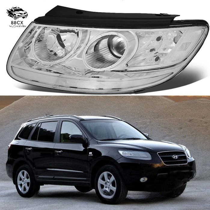 Suitable for Hyundai SANTA FE2008 American gauge white background with reed headlight