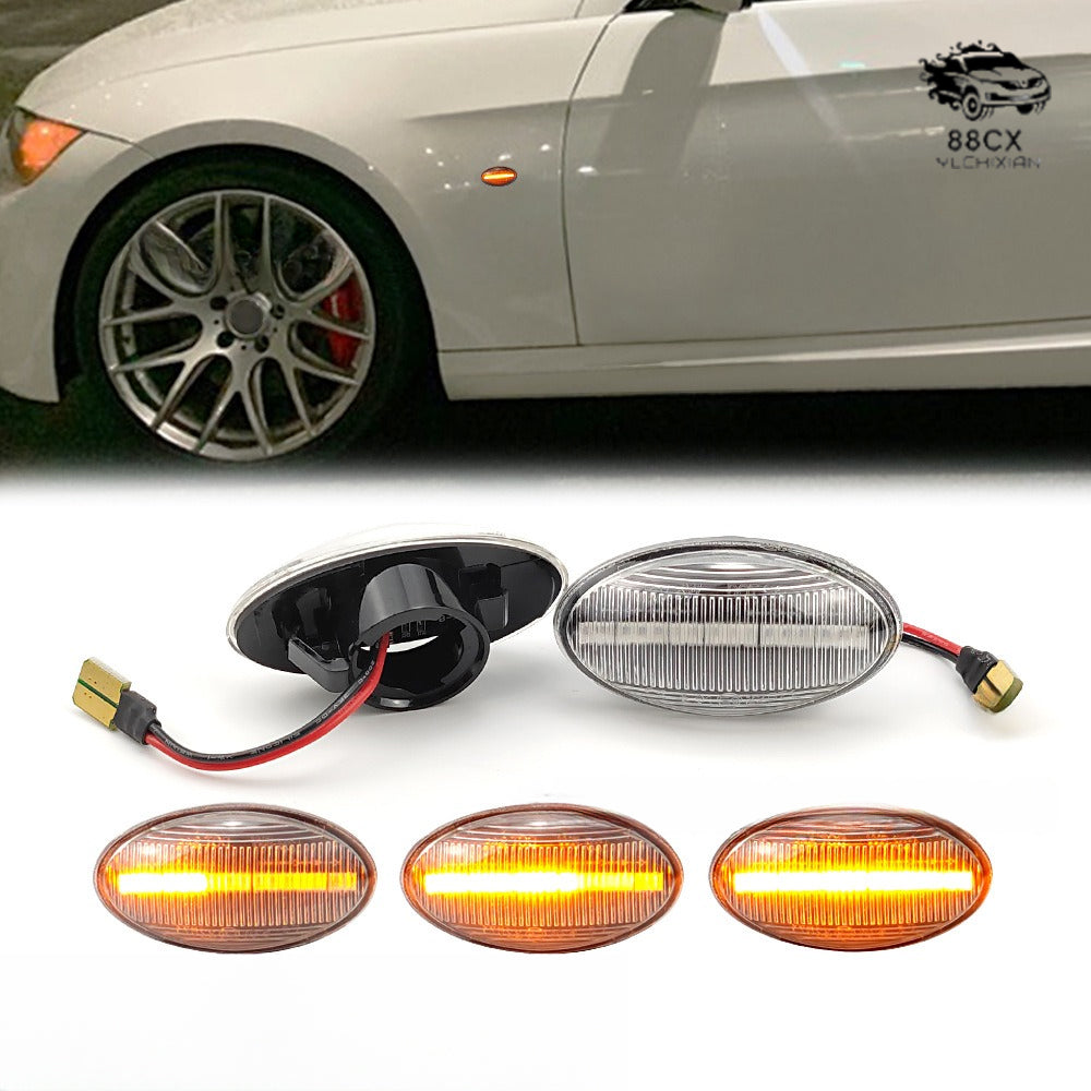 Suitable for BMW LED leaf turn signal BMWMiniCooperR50R52R53 dynamic side light foreign trade