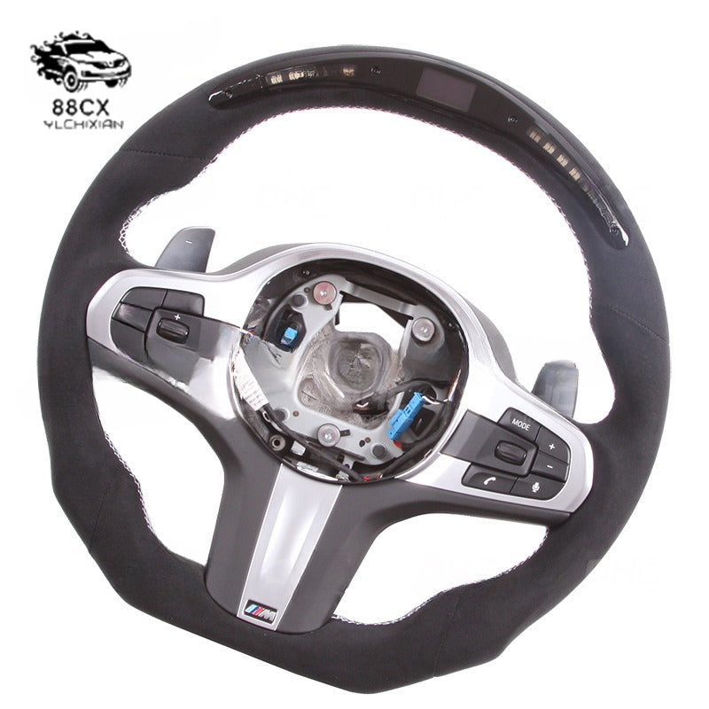 Suitable for BMW 1-7 Series X3X5 M3 F seat to G seat tilting LED steering wheel assembly G38 steering wheel