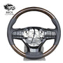 Suitable for LEXUS ES200 300h flat leather + mahogany steering wheel assembly car modification