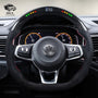 Suitable for vw MK7.5 golf GTI7 LED carbon fiber car steering wheel modification vw golf 7