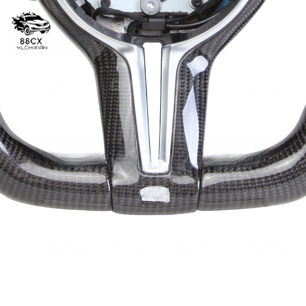 Suitable for BMW M2 M3 M4 M5 M6 F30 F10 carbon fiber car steering wheel modification