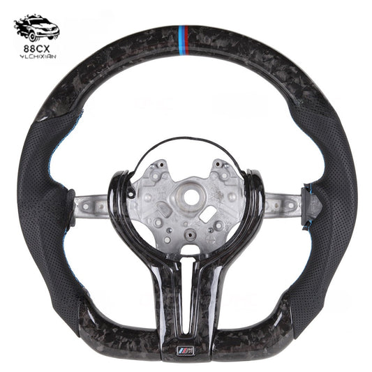 Suitable for BMW Thong 1-7 series X1-6 M3-6 forged carbon fiber LED steering wheel old model to new