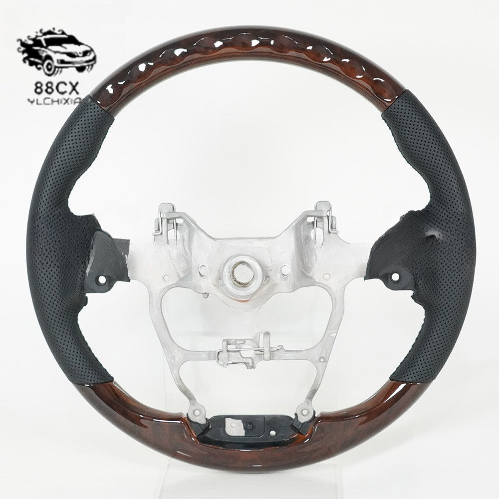 Suitable for Toyota Landluze lc300 Camry hilux Peachwood car steering wheel upgrade