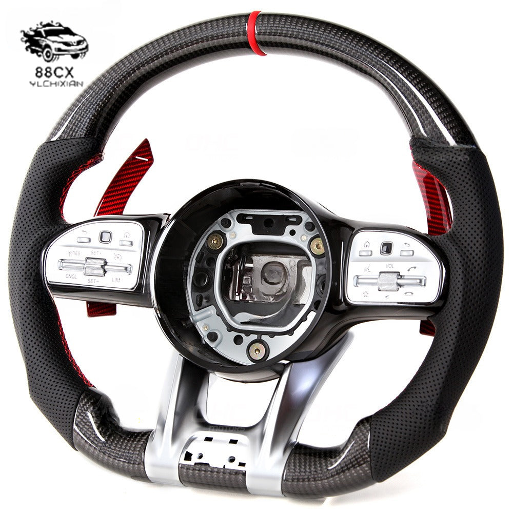 Applicable to Mercedes-Benz CLA G63 GLC all modified AMG carbon fiber steering wheel assembly from old to new