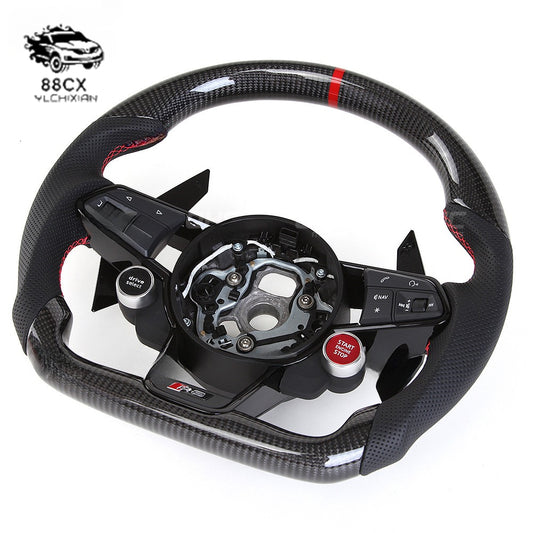 Apply to the audi R8 A45678 S345 / carbon fiber steering wheel assembly RS3456 / TT/TTS new instead