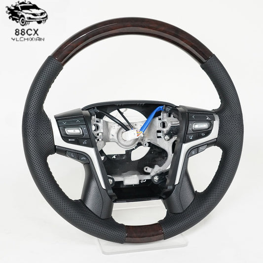 It is suitable for the modification of the steering wheel assembly of Toyota Landluze LC200 peach steering wheel