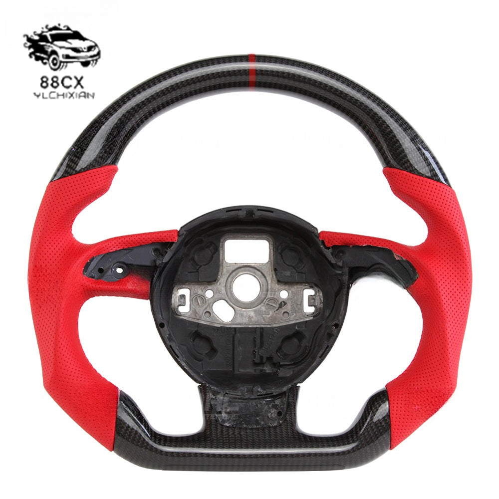 Car modified steering wheel for Audi RS RS3 RS4 RS5 carbon fiber steering wheel modification