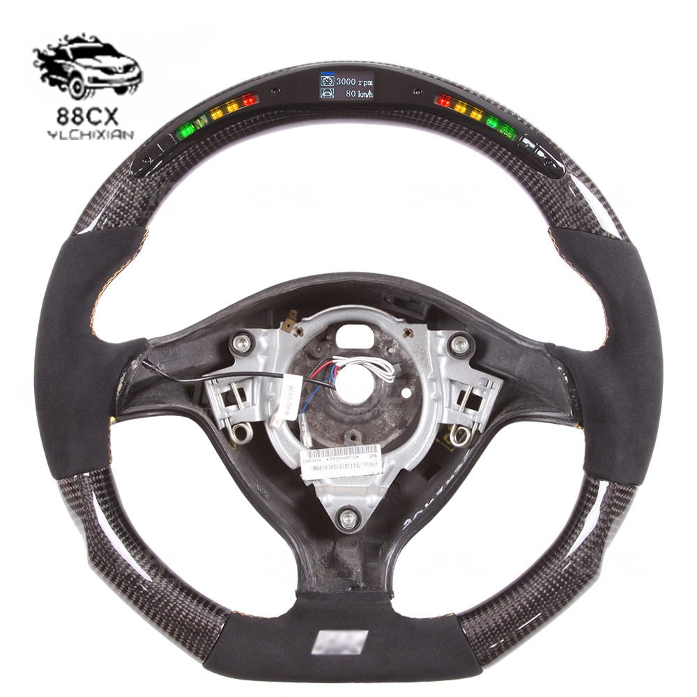 Suitable for VW Golf 4 Jetta MK4 R32 GTI LED speed turning fur carbon fiber steering wheel modification