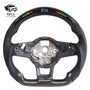 Suitable for vw MK7.5 golf GTI7 LED carbon fiber car steering wheel modification vw golf 7