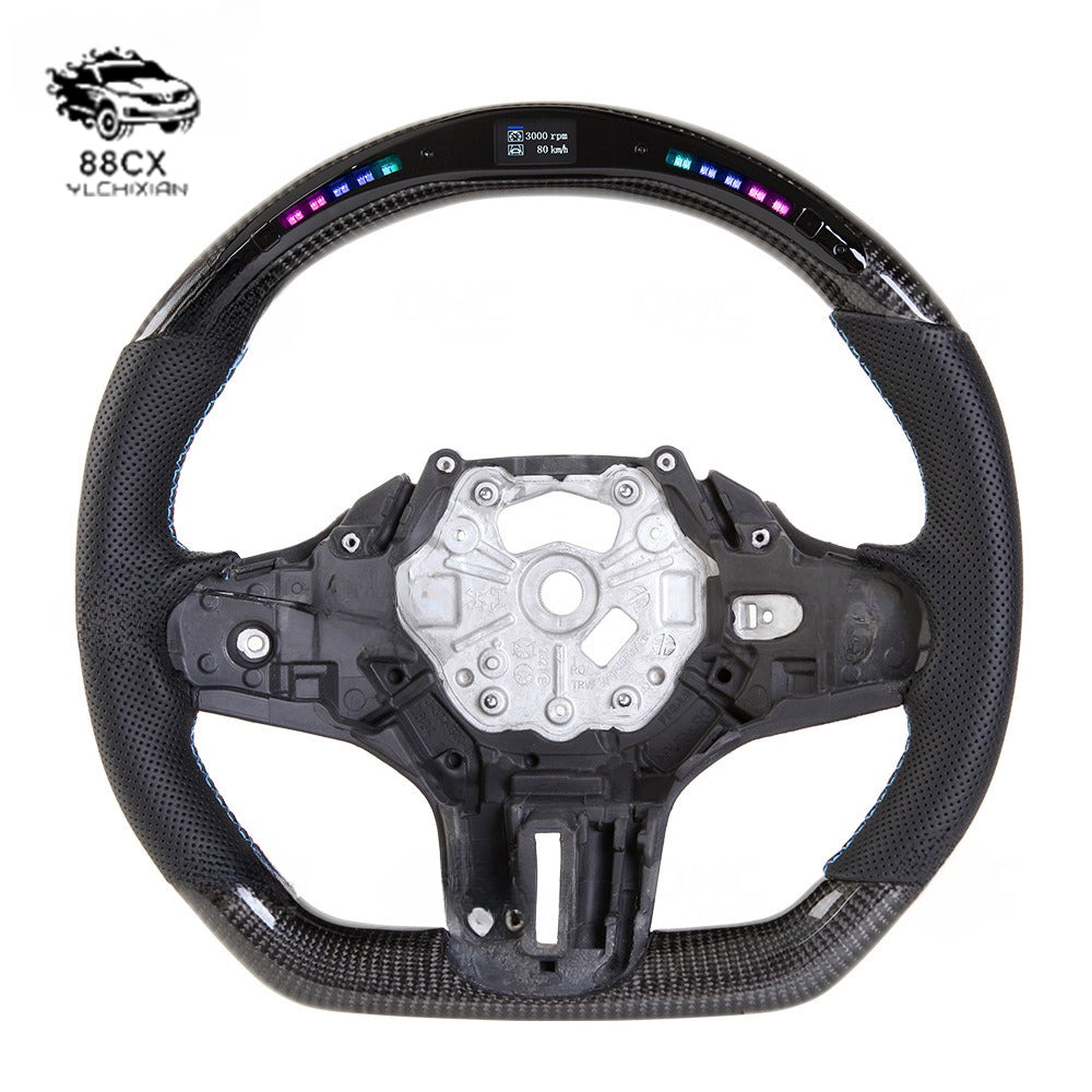 Suitable for BMW 5-7 Series X3X5X7 led carbon fiber steering wheel modification assembly G38 G30 old upgraded new