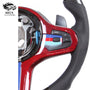 Suitable for BMW 5 series 6 Series 7 Series X1-7 F seat to G seat G38 carbon fiber automobile steering wheel assembly