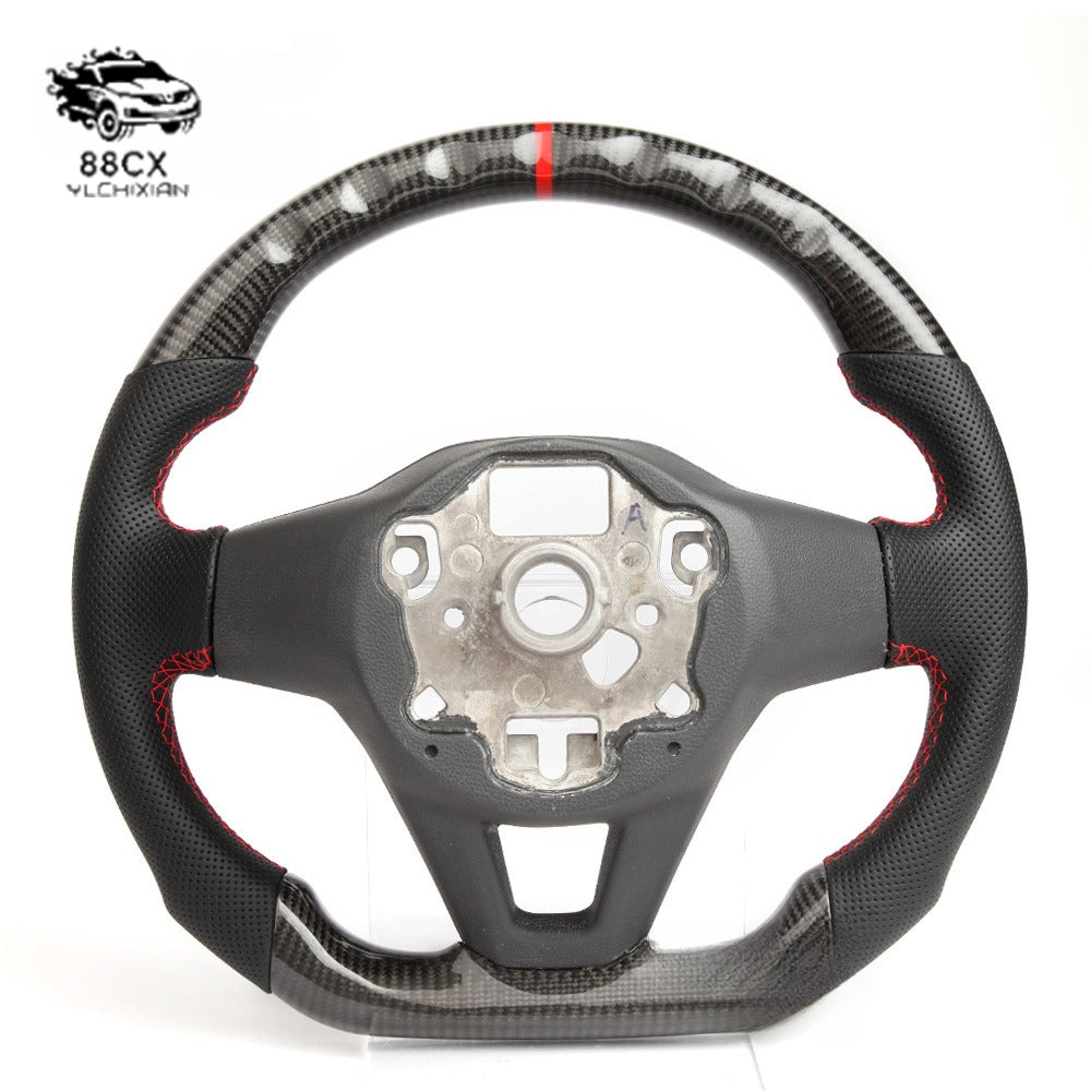 Cross-border suitable for vw Volkswagen GTI MK8 R-Line carbon fiber steering wheel small steel gun modification customization