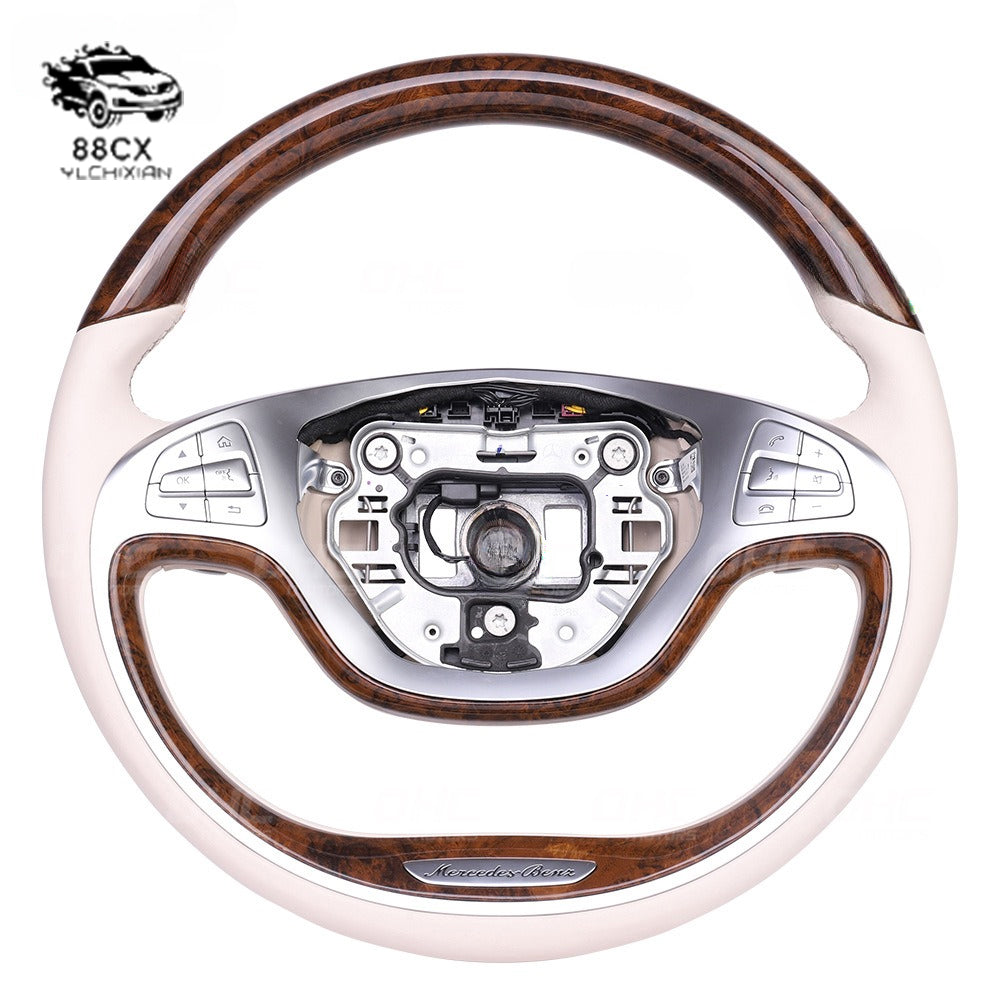 Suitable for Mercedes-Benz Maybach S-class W222 s450 s680 Peach steering wheel assembly car center control modification