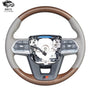 It is suitable for the modified steering wheel and steering disc assembly of Toyota Landluze LC300 black peach grain automobile