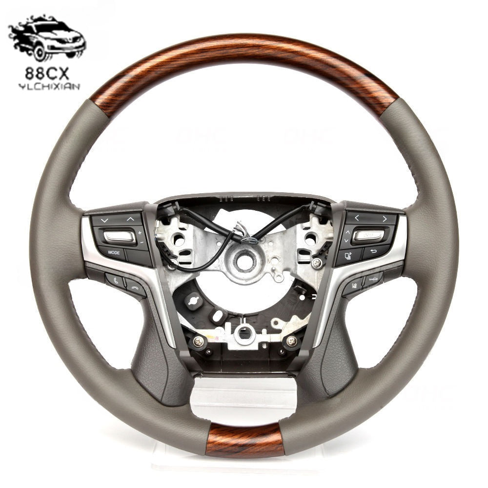 Applicable to Toyota's full range of retrofitted Landline Luze Prado Crown Peachwood steering wheel assembly with keys