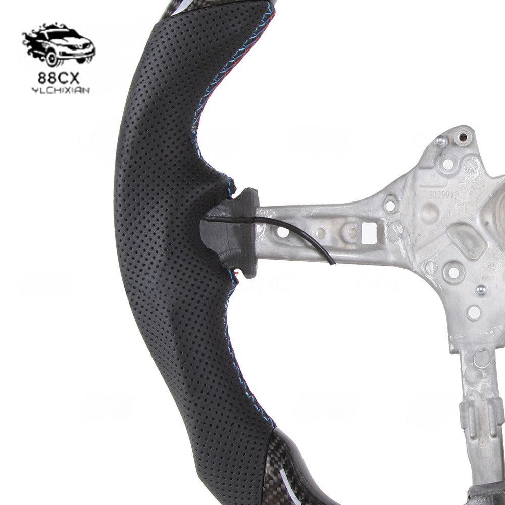 Suitable for BMW X1X3X4 M3-M6 F20 F30 led carbon fiber steering wheel sports car modification