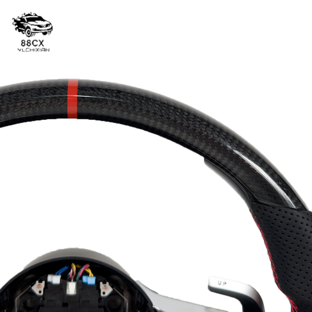 It is suitable for Mercedes-Benz A-Class C-Class E-class GLA GLC GLB GLE carbon fiber steering wheel Dragonfly disk old and new modification