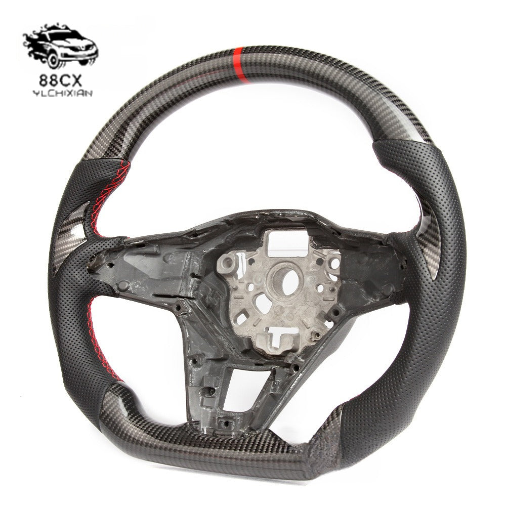 Cross-border suitable for vw Volkswagen GTI MK8 R-Line carbon fiber steering wheel small steel gun modification customization