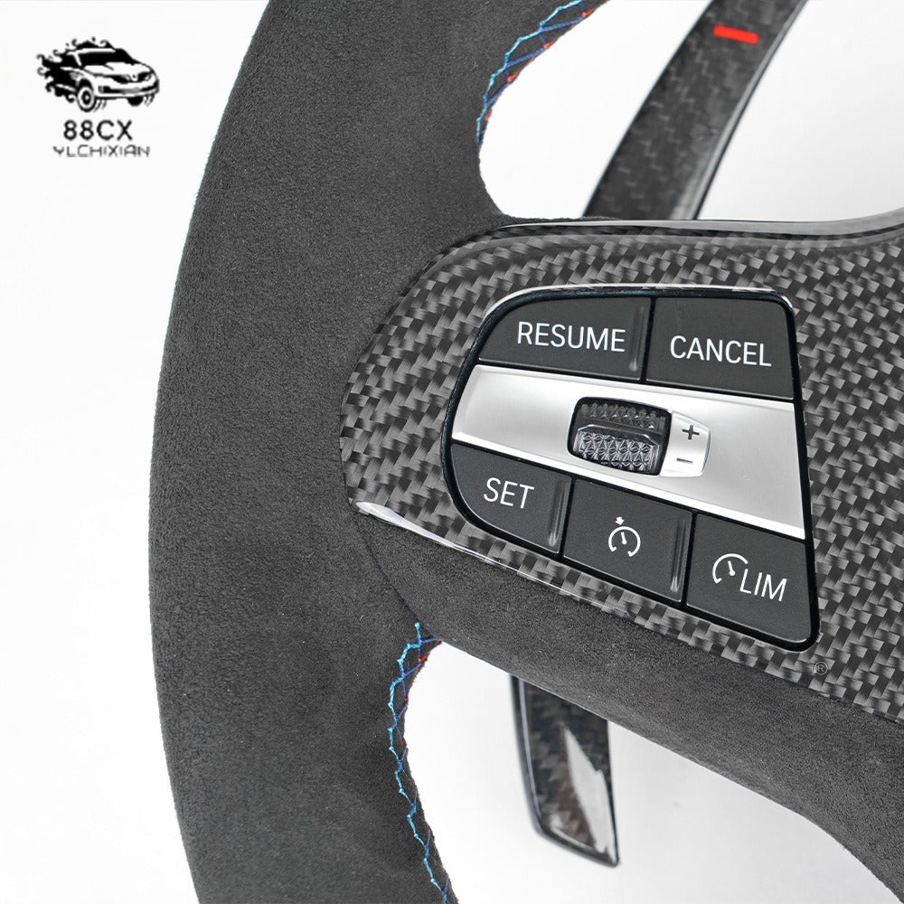 Suitable for BMW 1-7 series X1-6 M3-6 F seat to G seat G30 carbon fiber steering wheel steering assembly