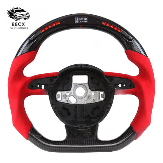 For audi Audi RS RS3 RS4 RS5 led smart carbon fiber car steering wheel modification