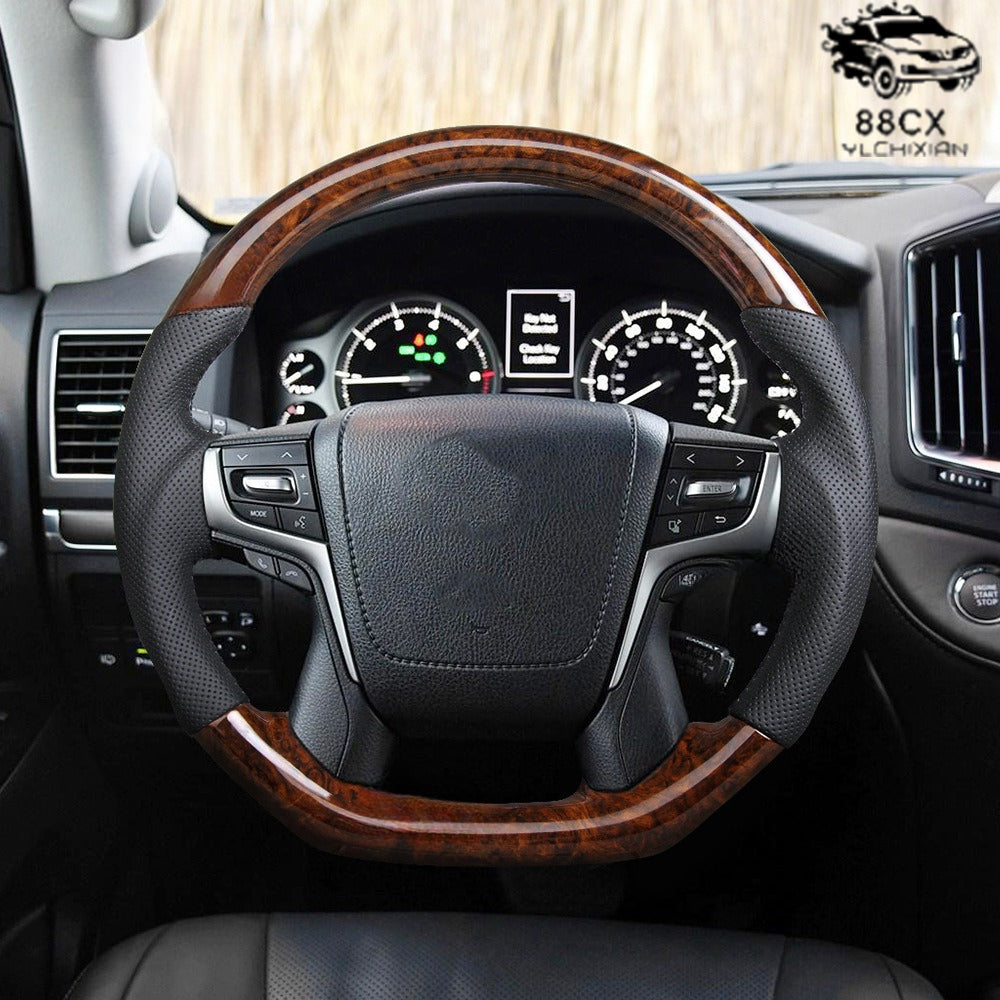 Applicable to Toyota's full range of retrofitted Landline Luze Prado Crown Peachwood steering wheel assembly with keys