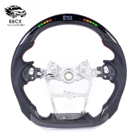 It is suitable for the intelligent modification of the new Toyota Landluze LC300 carbon fiber steering wheel LED