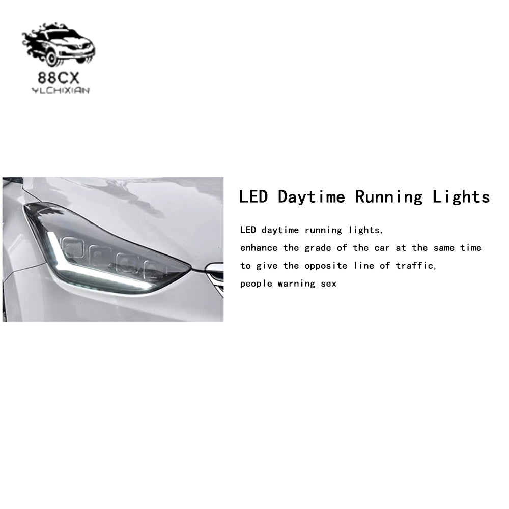 Suitable for 12-18 modern Langdong headlight assembly retrofit LED headlight lens day running light century version running horse