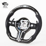 Suitable for BMW 1-7 series X1-6 M3-6 E to F thong carbon fiber LED steering wheel assembly customization