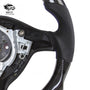 Suitable for vw golf4 Jetta GTI MK4 R32 LED speed punched leather carbon fiber steering wheel modification