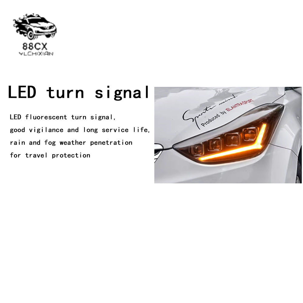 Suitable for 12-18 modern Langdong headlight assembly retrofit LED headlight lens day running light century version running horse