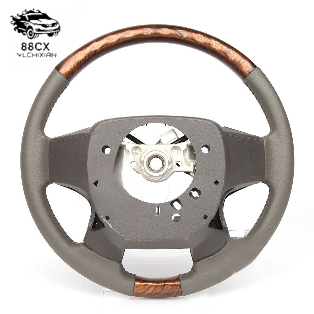 Applicable to Toyota's full range of retrofitted Landline Luze Prado Crown Peachwood steering wheel assembly with keys