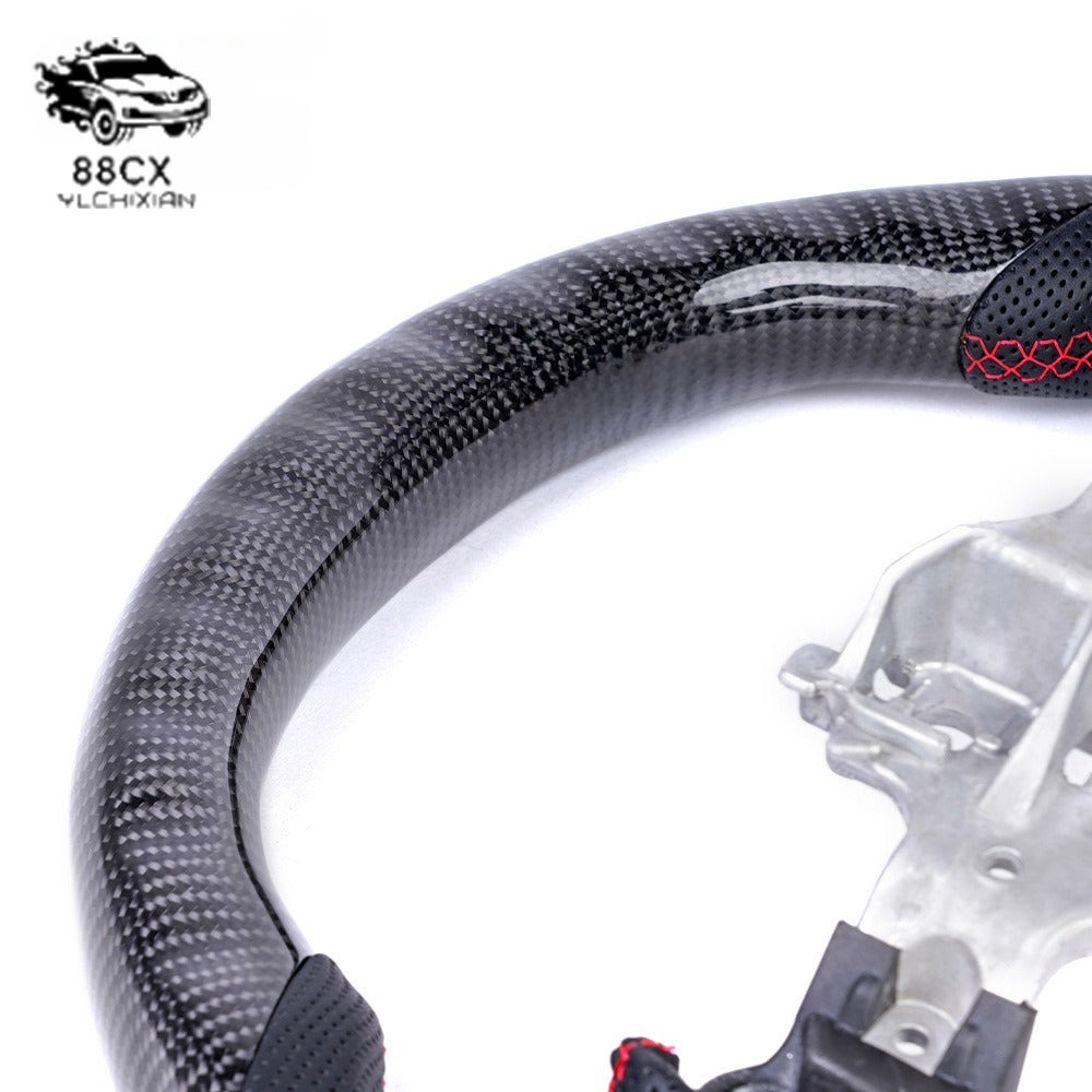 It is suitable for the intelligent modification of the new Toyota Landluze LC300 carbon fiber steering wheel LED