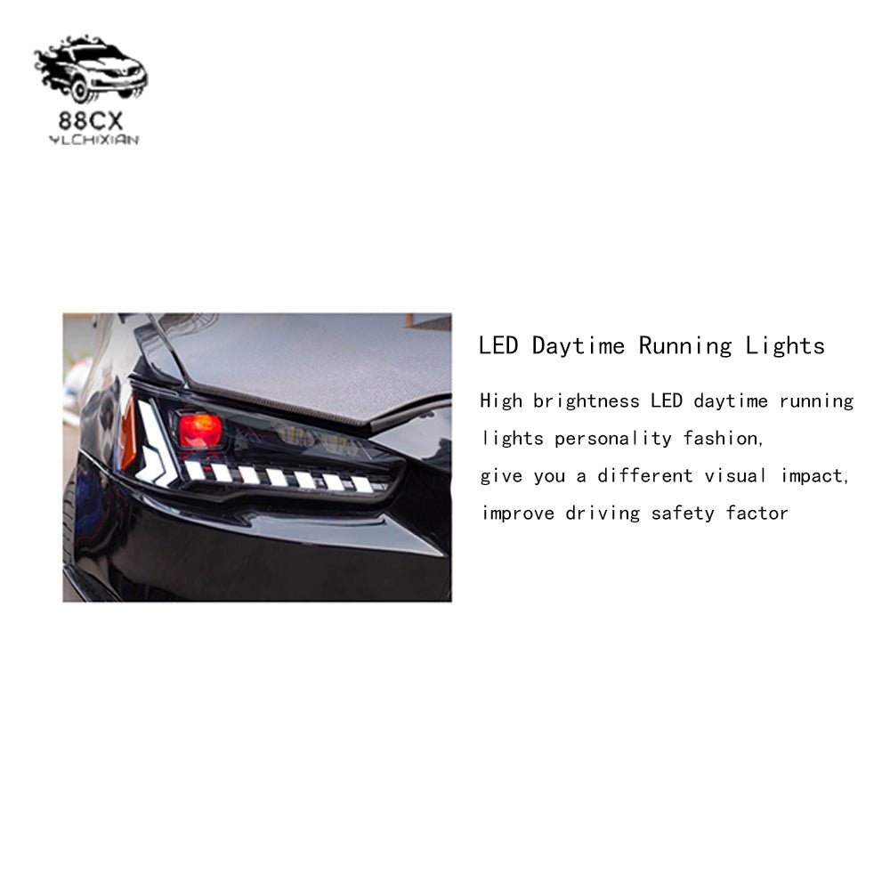 Applicable to 09 - 18 Mitsubishi wing God headlight assembly modified led lens demon eye daytime driving turn signal - Jering auto parts