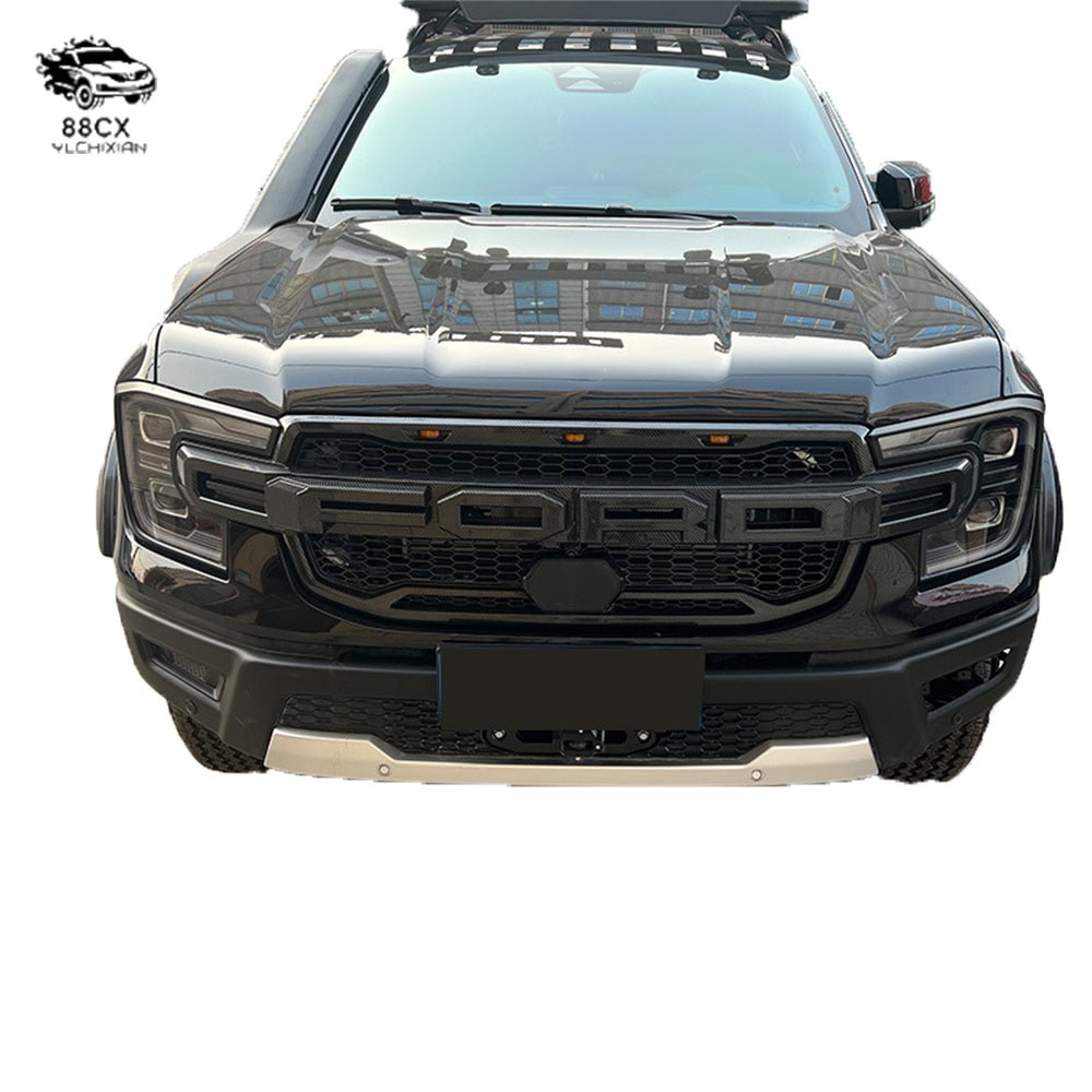 Applicable to 2022 - 23 Ford RANGER GRILLE midnet modified front bar grille bumper accessories - Jering auto parts