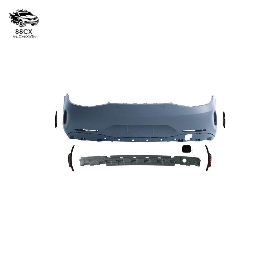 Applicable to Mercedes - Benz 18 - 22 GTAMG63 surround 4 doors modified front bar assembly rear bar rear lip tail throat center net - Jering auto parts