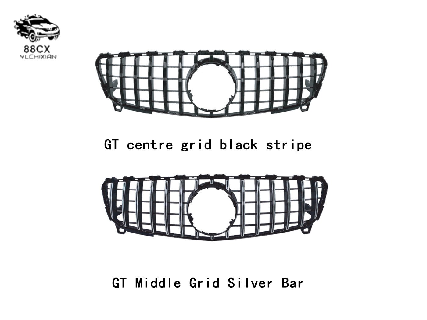 Applicable to Mercedes - Benz A - class 13 - 24 model 176 two boxes 177 three boxes AMG front and rear encircling side skirt center mesh tail throat wing - Jering auto parts