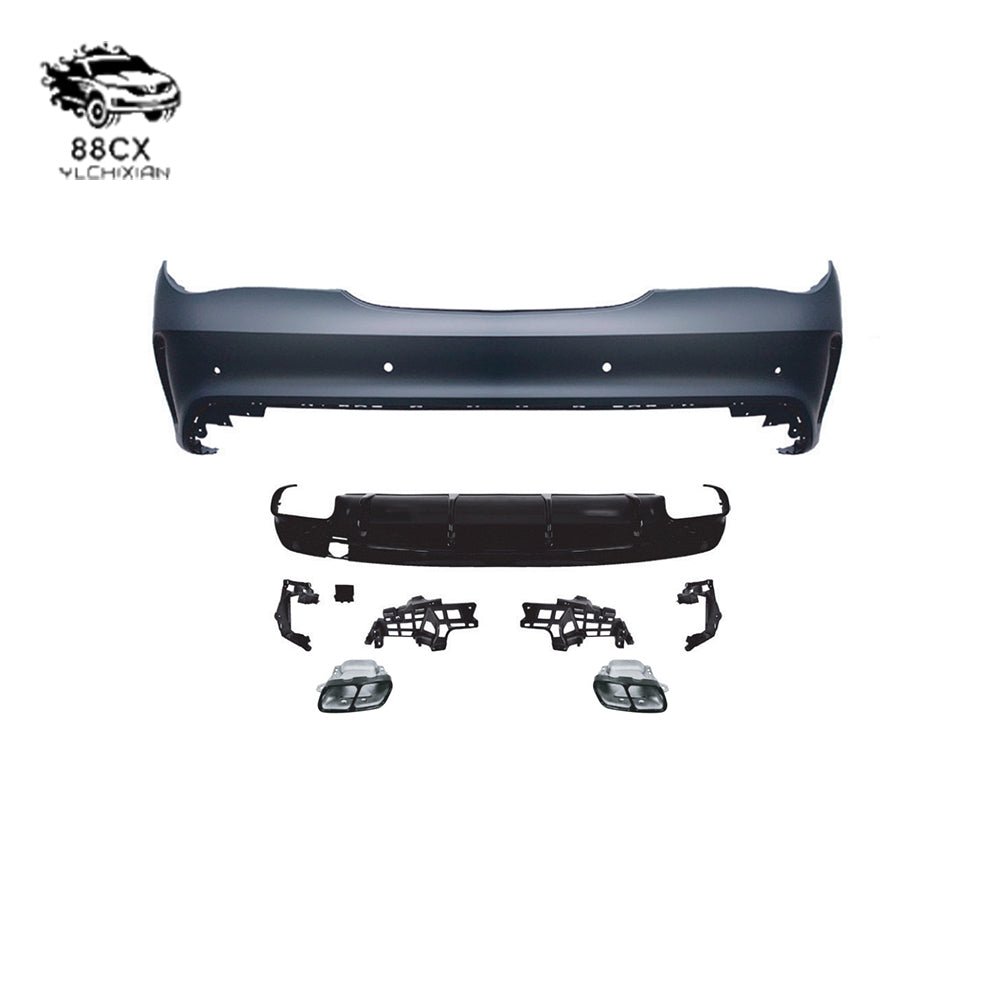 Applicable to Mercedes - Benz CLA117118 upgrade AMG45 front and rear bumper center mesh rear lip tail throat side skirt - Jering auto parts