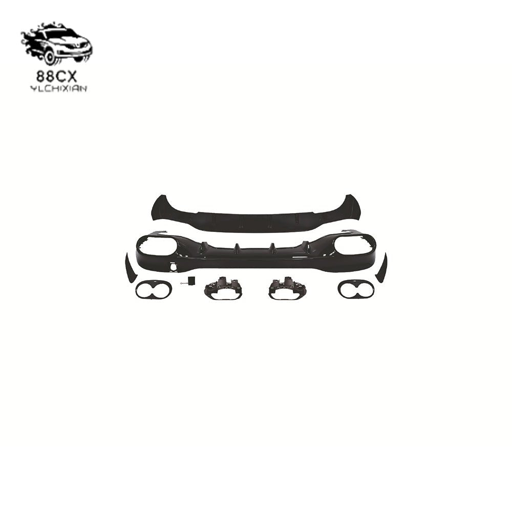 Applicable to Mercedes - Benz CLA117118 upgrade AMG45 front and rear bumper center mesh rear lip tail throat side skirt - Jering auto parts