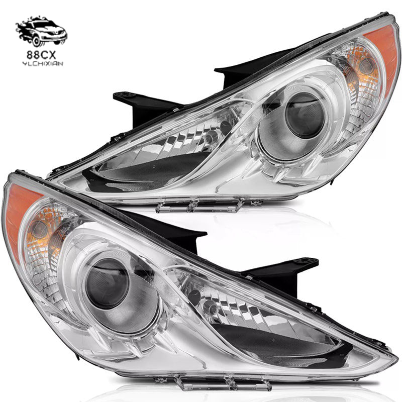 Applicable to modern 11 - 14 Sonata American standard headlights Sonata original halogen semi - assembly electroplating model - Jering auto parts