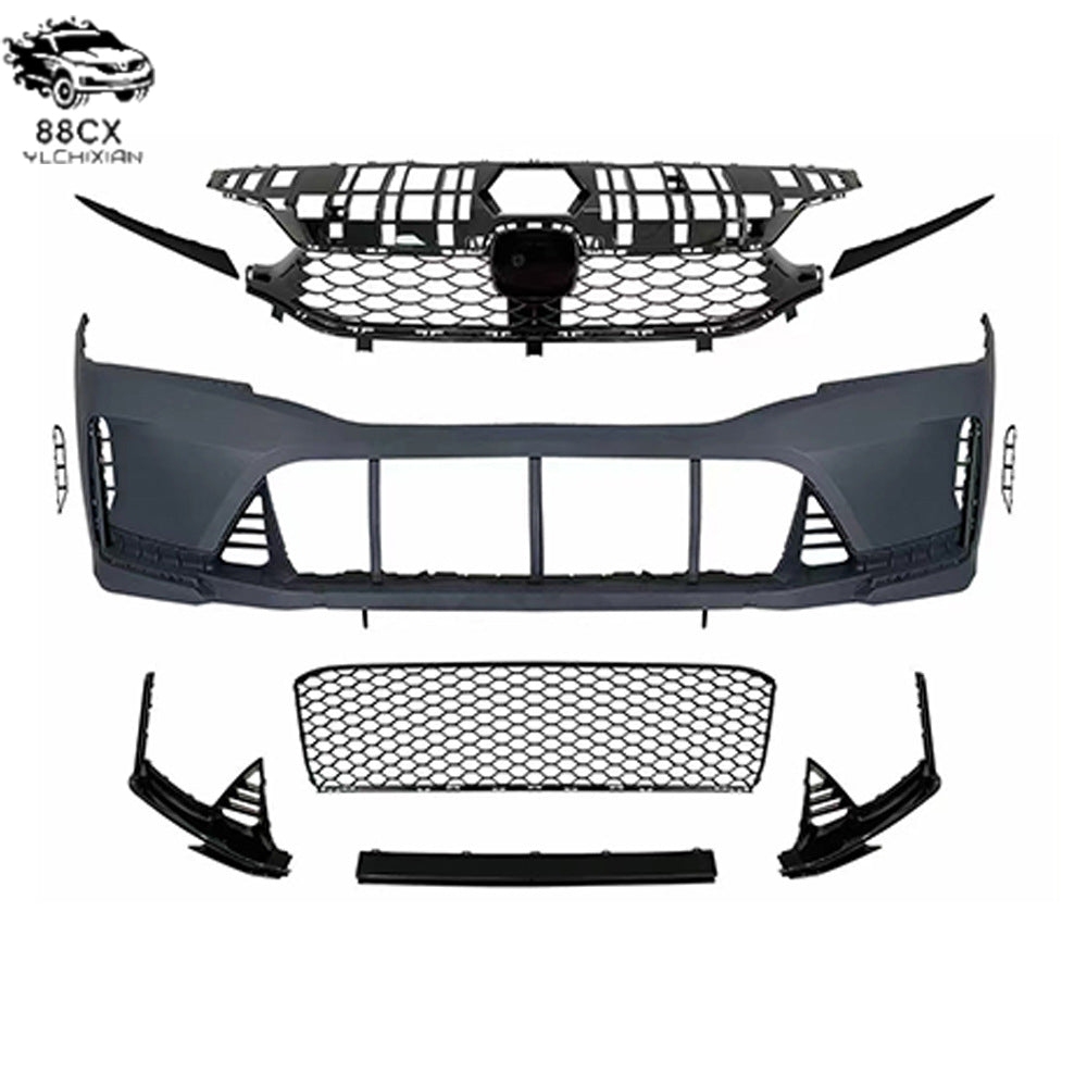 Applicable to the 2021 - 2022 Honda Civic 11 TYPER retrofitted bumper mesh large enclosure kit - Jering auto parts