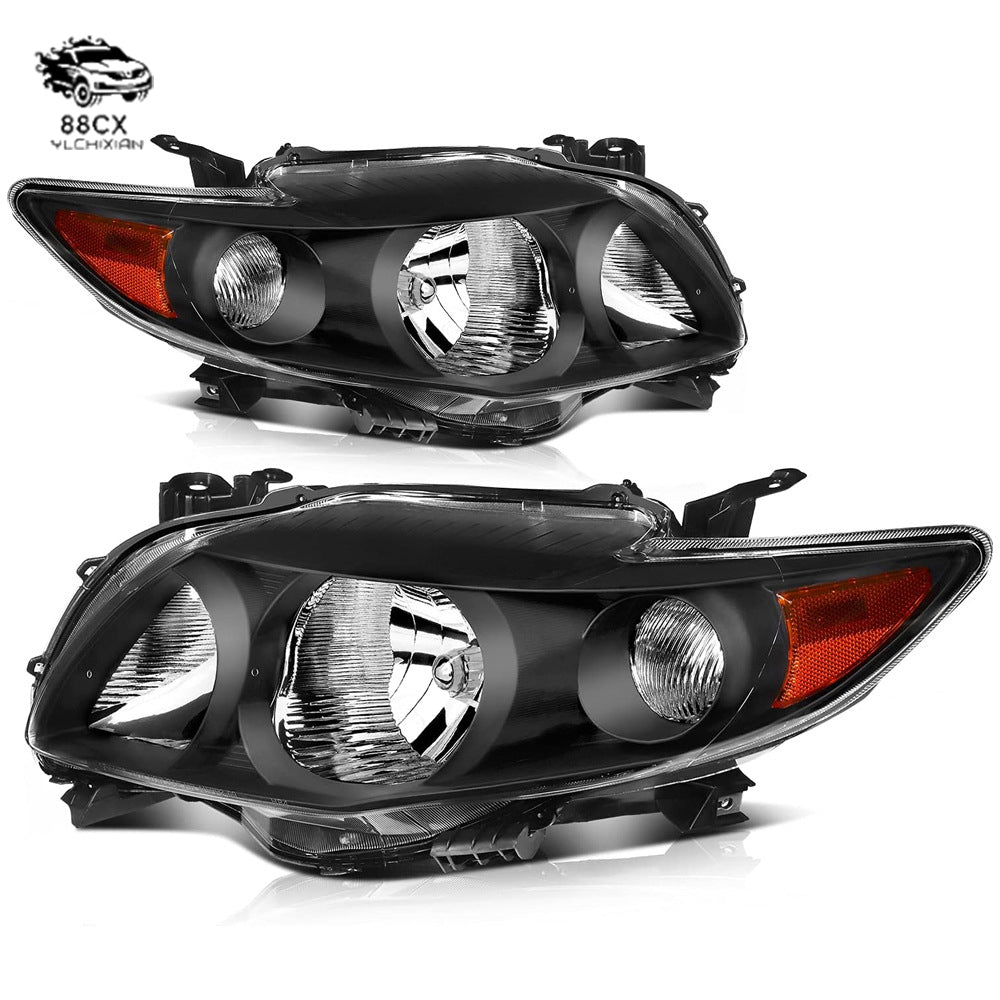 Applicable to Toyota 07/08/09/10 American Standard Carole shielded bottom headlights front light blackened headlights - Jering auto parts